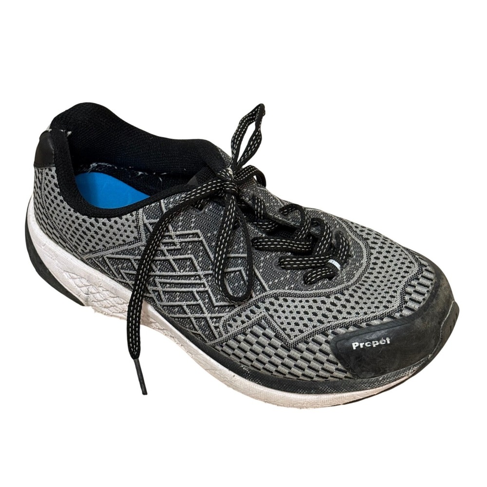 Propet Womens WAA102M Sneakers 7.5 Grey Extra Wide 4E Mesh Athletic Gorpcore
